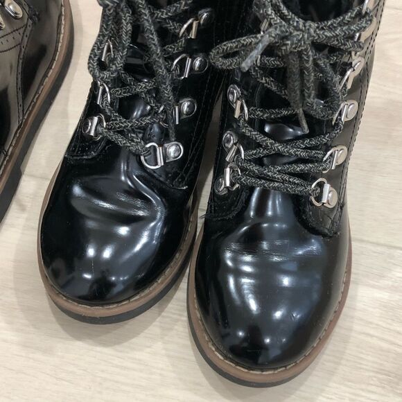 Black patent leather ankle boots - Picture 11 of 15